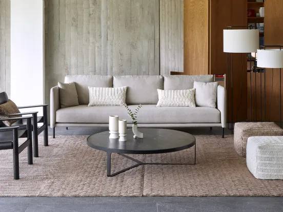 Gan Rugs - Tappeto Chaddar 100% lana e base in rete di PVC.