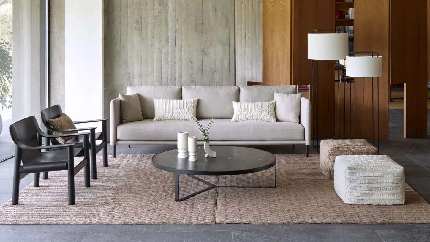 Gan Rugs - Tappeto Chaddar 100% lana e base in rete di PVC.