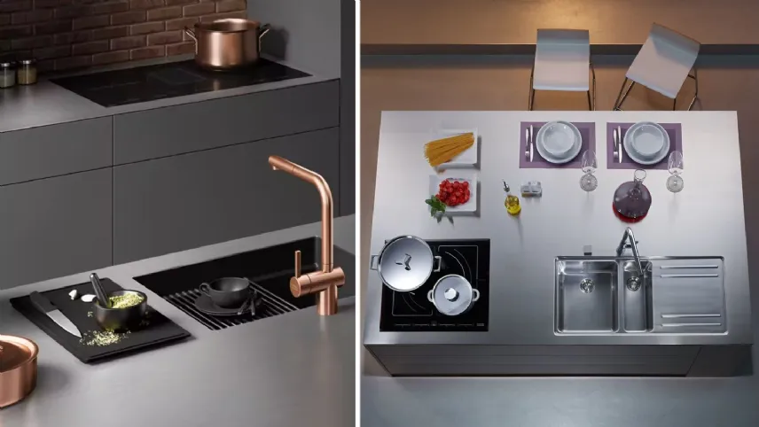 Franke, top in acciaio inox 