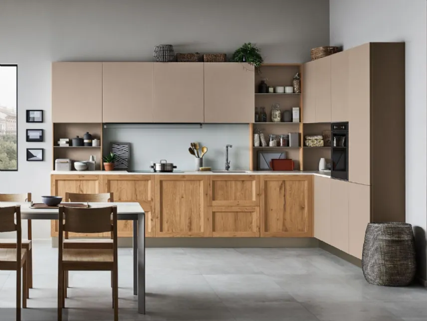 Cucina modello Milano di Veneta Cucine, per un ambiente dal gusto contemporaneo