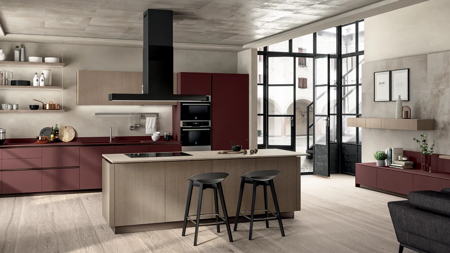 Cucina Liberamente di Scavolini, top in Fenix