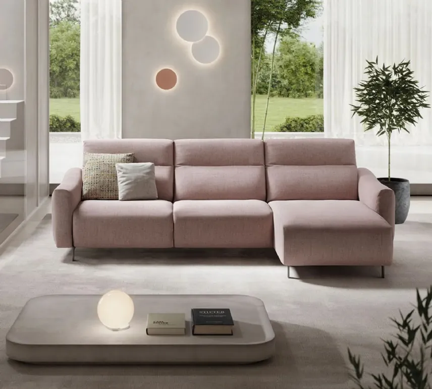 Divano con chaise longue Samuel di Doimo Salotti