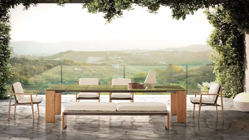 Tavolo dining Drake di Minotti