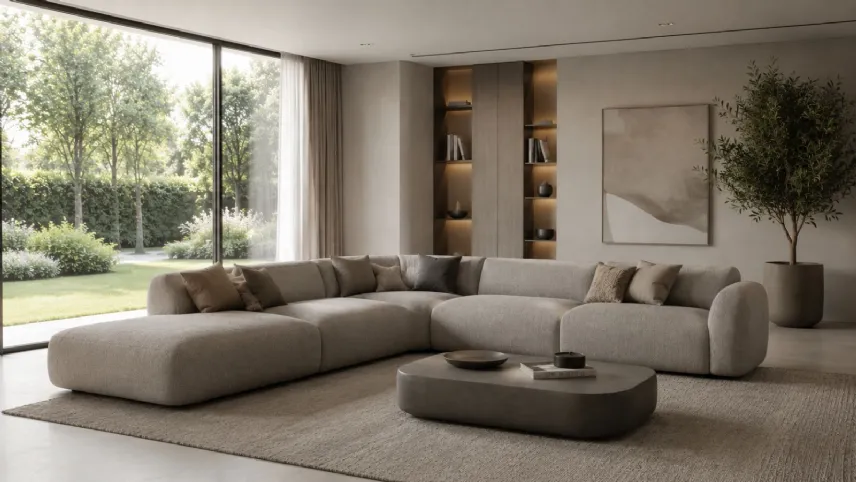 Divano angolare con chaise longue