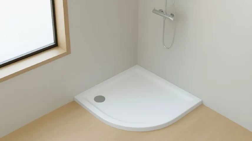 Piatto doccia in acrilico bianco