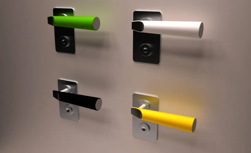 Maniglie colorate per porte interne