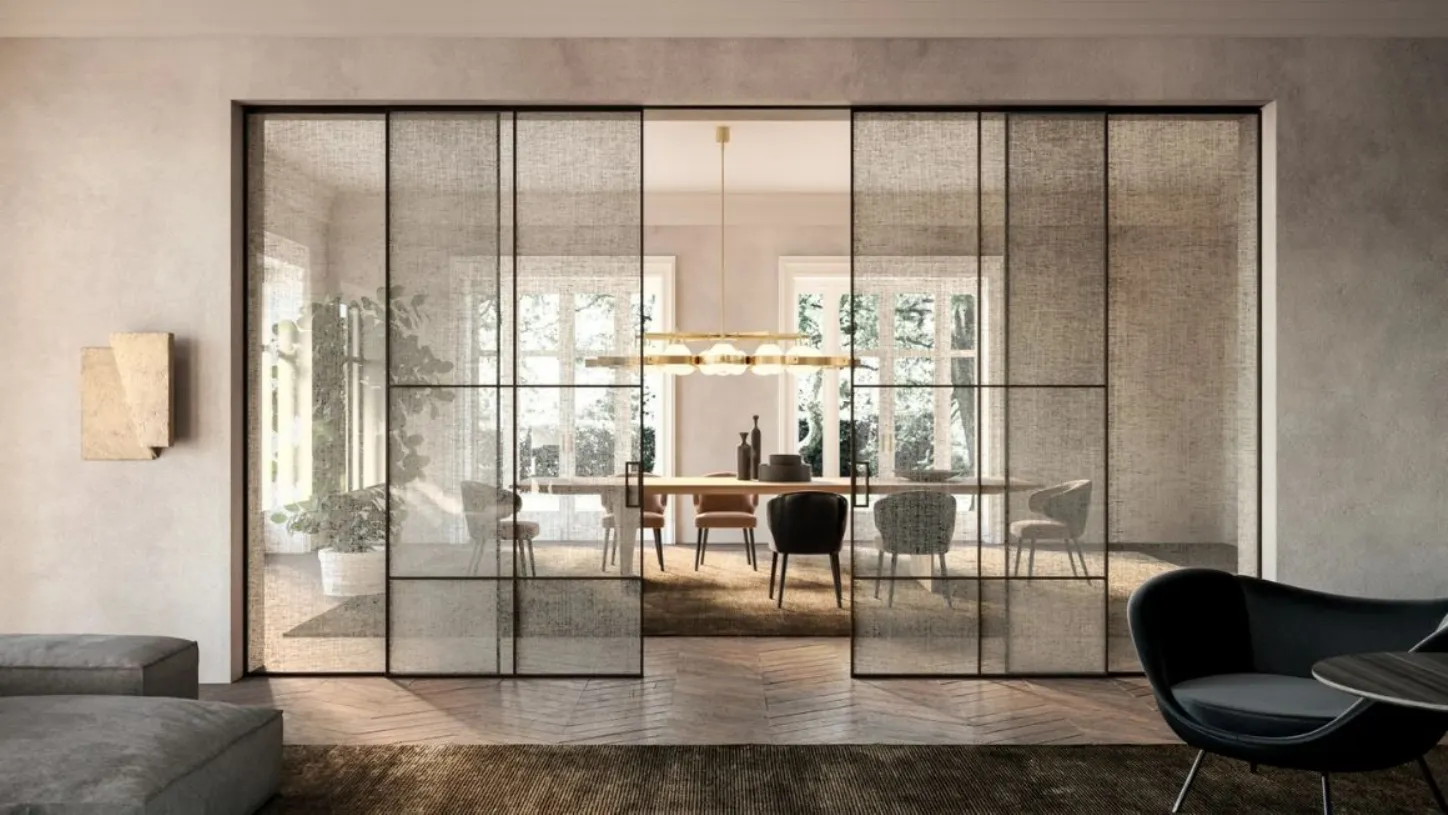 Porta scorrevole in vetro Collezione Manhattan di HenryGlass