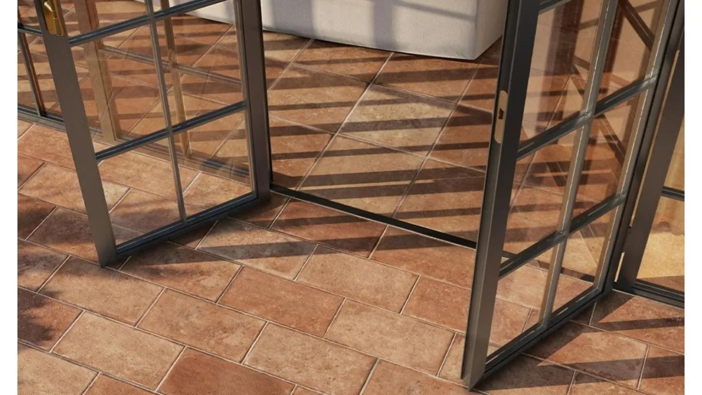 Piastrella Impruneta Antico Out R11 20,3x40,6 Gres esterni effetto cotto anticato