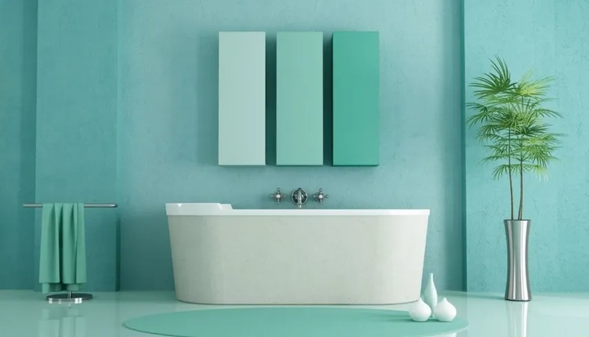 Un bagno rinnovato con la resina Materia di Elekta