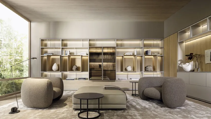 Libreria componibile 505 Up System di Molteni &C