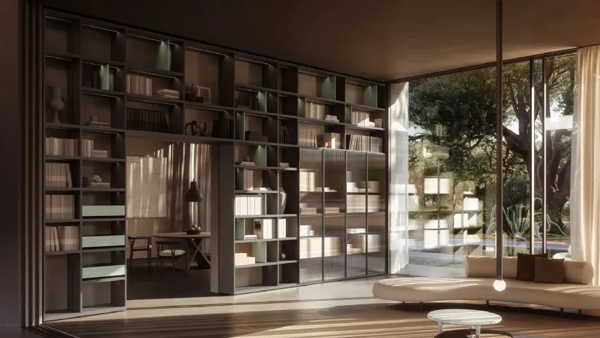 Libreria a ponte collezione Antibes di Boffi
